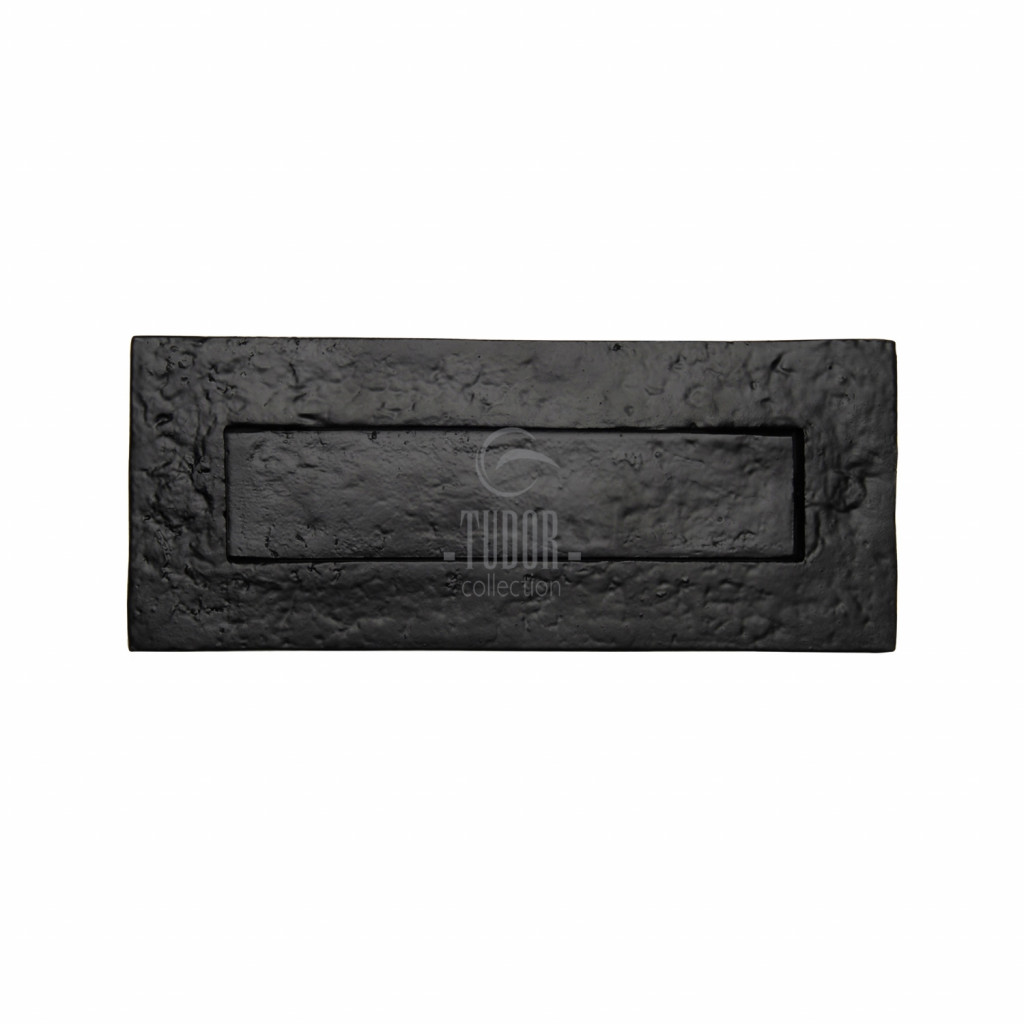 Tudor Rustic Black Letterplate – 254mm x 84mm
